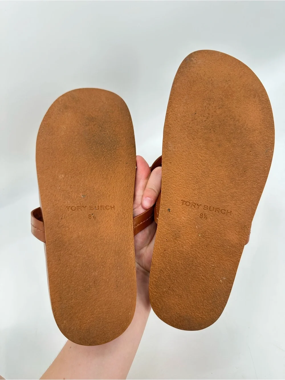 Tory Burch Miller Cloud Sandal in Cognac Brown 8.5